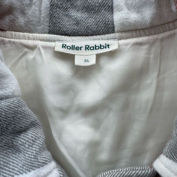 Roller Rabbit Gray and White Plaid Jacket Size XL - Picture 9 of 16